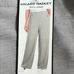 Hilary Radley Gray Wide Leg Pants High Waisted